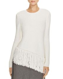 Theory Hudina R Asymmetric Fringe Sweater at Bloomingdales